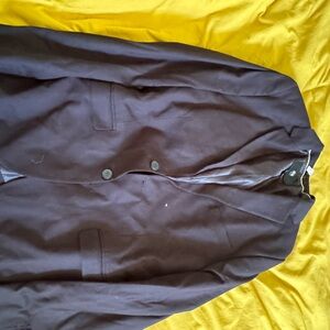 H&M Men's Dark Blue Trench Coat